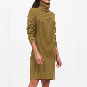 BANANA REPUBLIC WOMEN'S CHUNKY TURTLENECK SWEATERDRESS